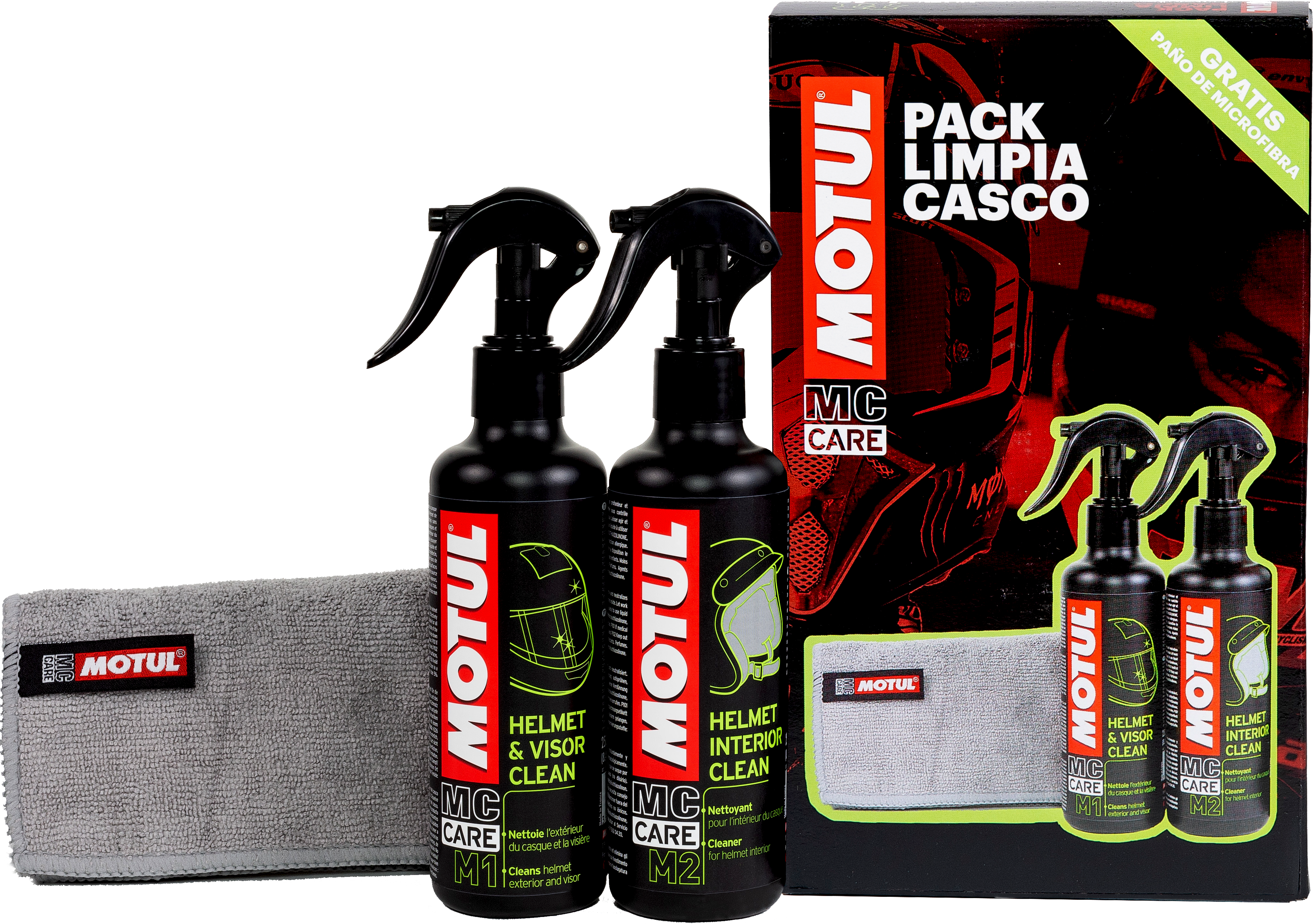 MOTUL PACK LIMPIA CASCOS (M1+M2)