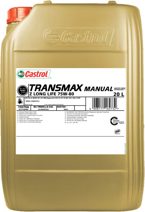 CASTROL TRANSMAX MANUAL Z LL 75W-80