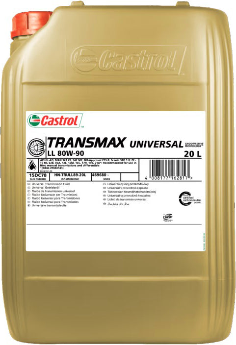 CASTROL TRANSMAX UNIVERSAL LL 80W-90